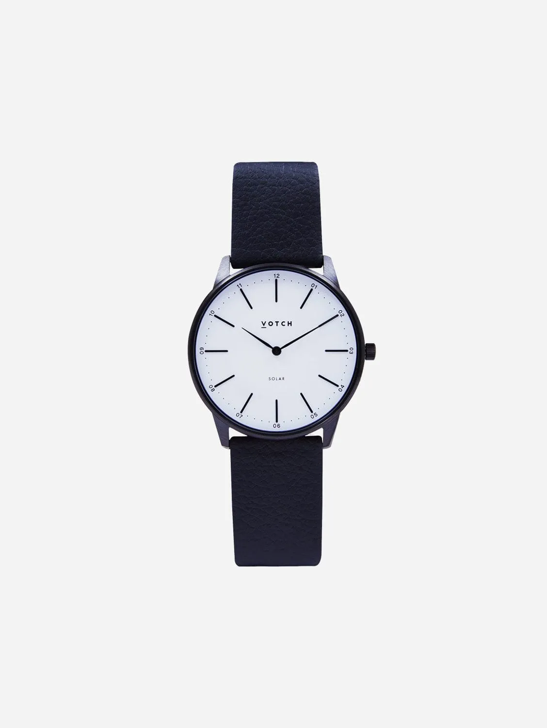 Solar Classic Appleskin Vegan Leather Watch | Black