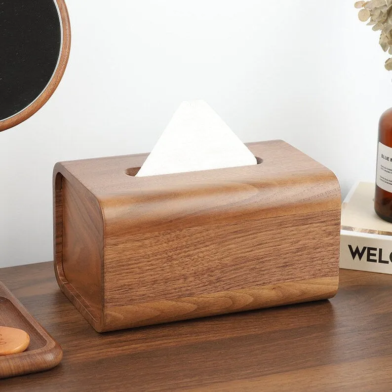 Solid wood Tissue box