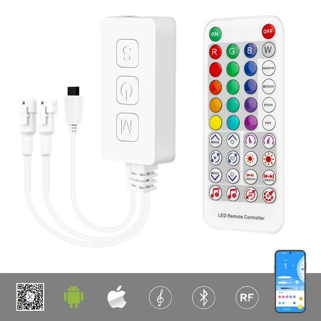 SP617E Bluetooth Music Controller Built-In Mic  SK6812 RGBW WS2814 TM1824 SM16704 UCS2904 App IOS Android