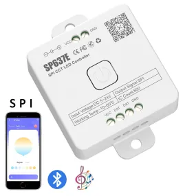 SP636E-SP639E Controller SPI FCOB WS2812B RGB SK6812 WS2814 RGBW Bluetooth Music IOS Android 2.4G 5V-24V