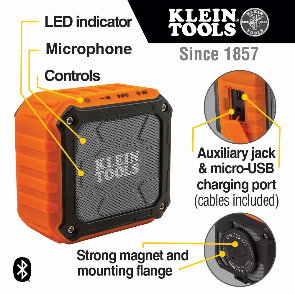 Speaker - Klein Tools  Wireless Jobsite Speaker. AEPJS1