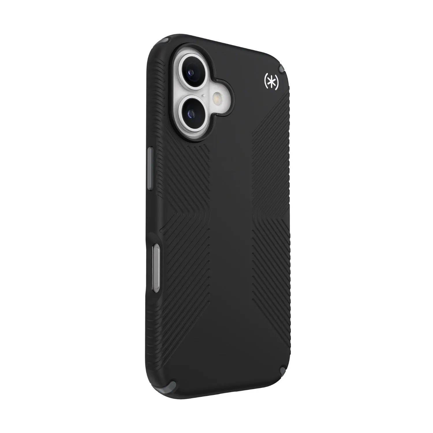 Speck Presidio2 Grip Case - Apple iPhone 16 - Black & Slate Grey (SPK150779-3205)