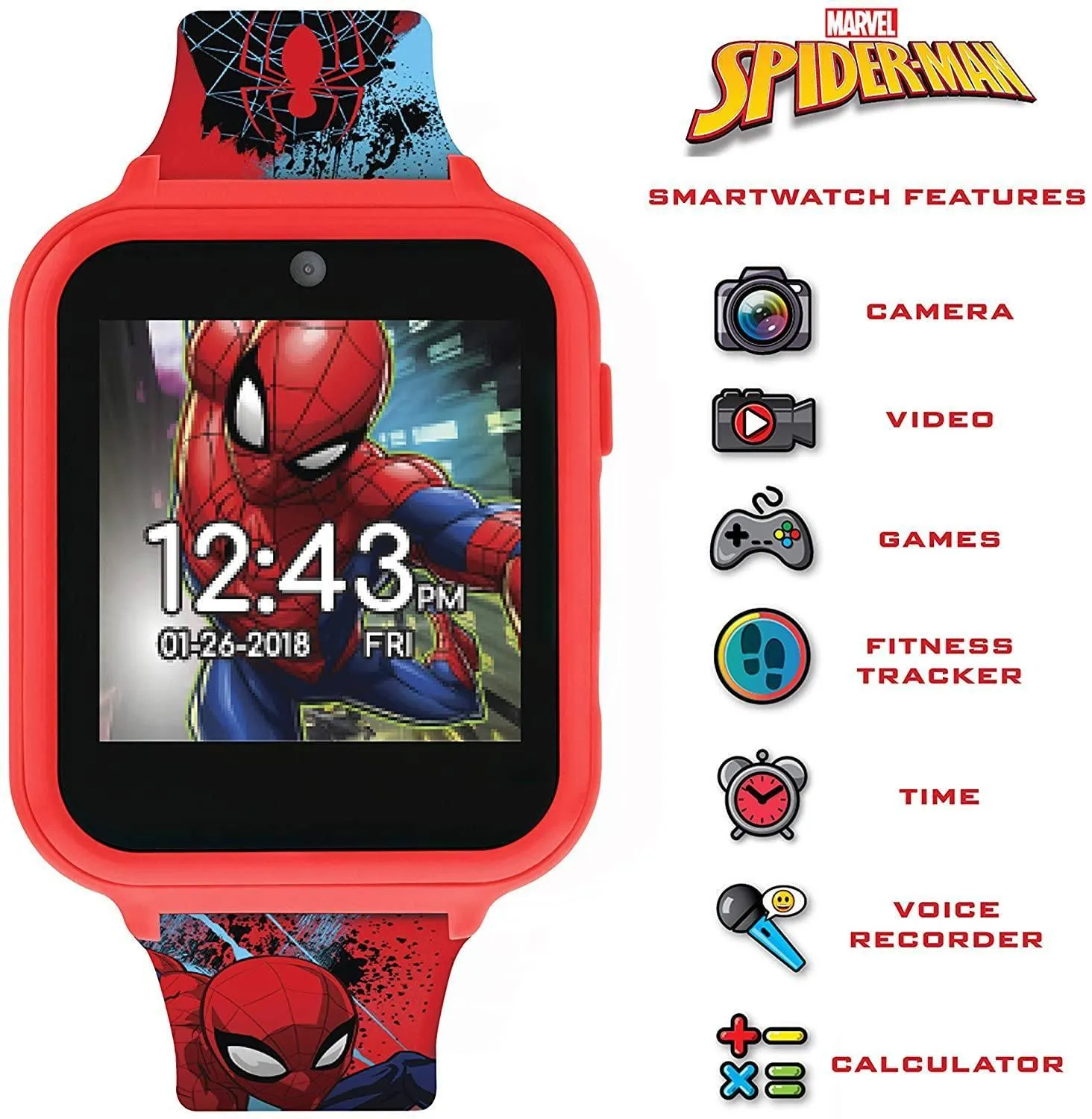 Spider-Man Touchscreen Interactive Smart Watch