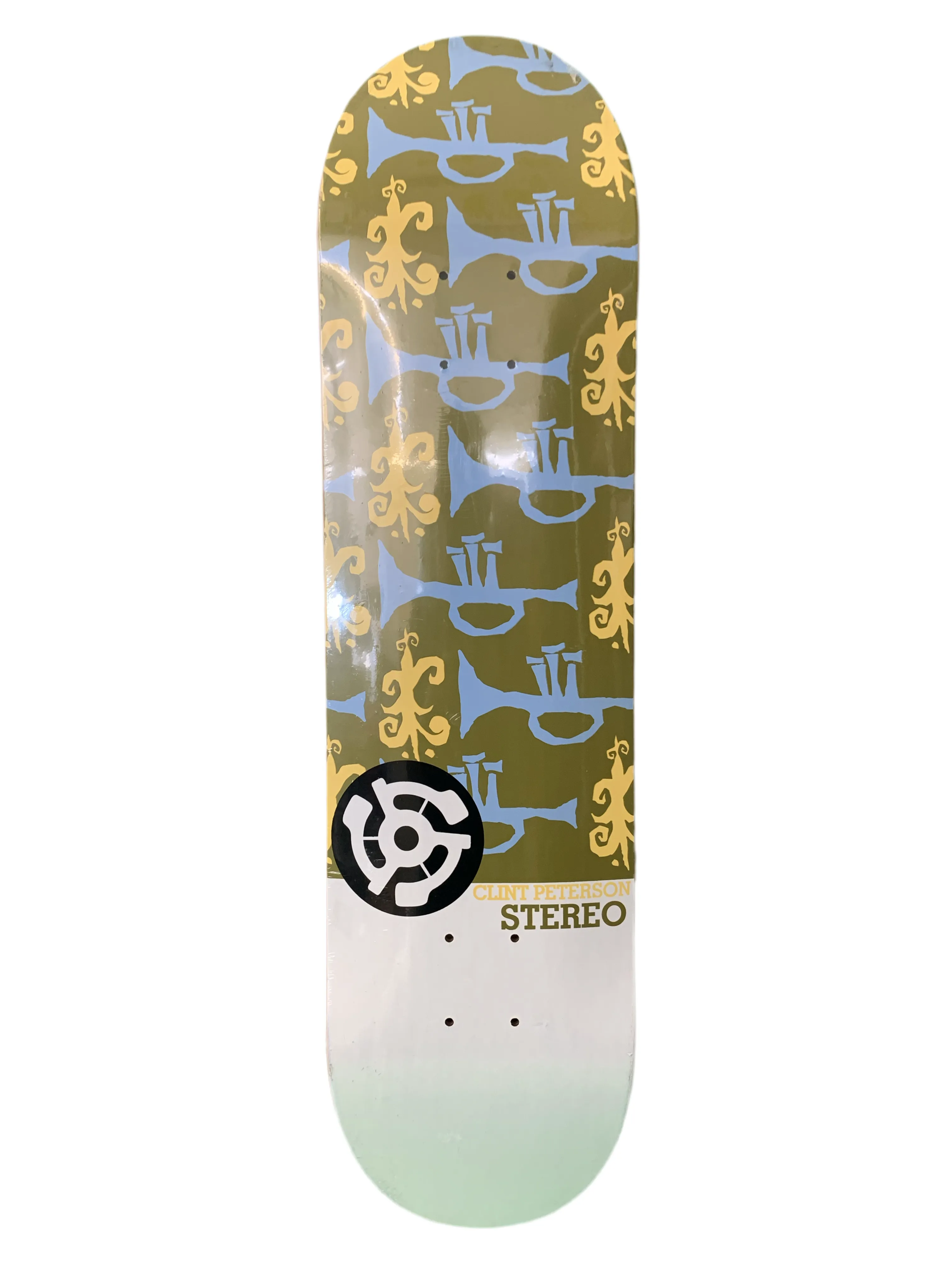 Stereo Clint Peterson Trumpets Olive 7.75" Classic Skateboard Deck