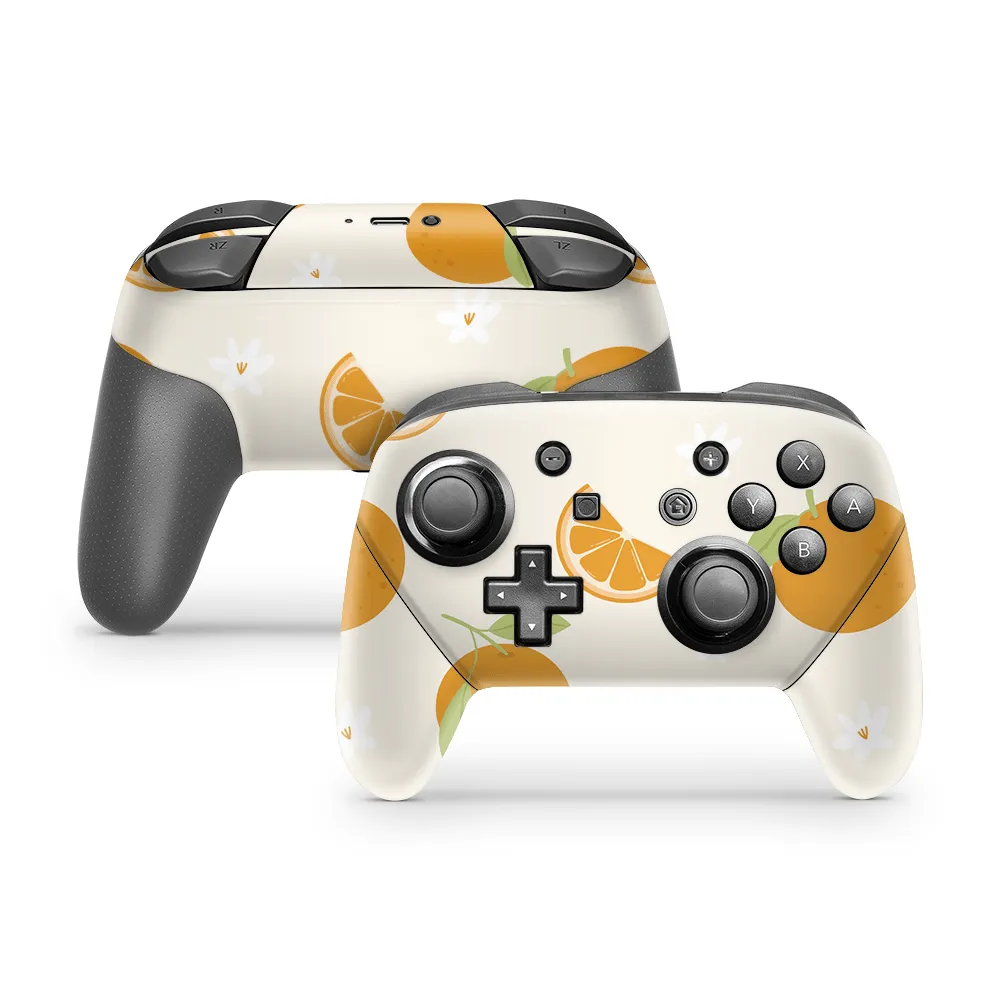 Sunkissed Citrus Nintendo Switch Pro Controller Skin