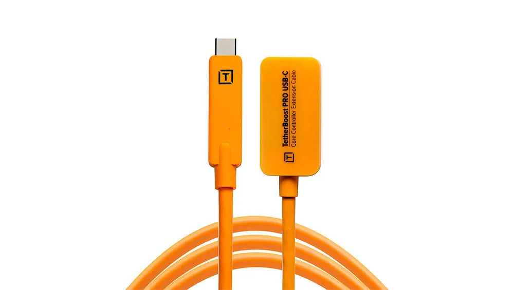 TetherBoost Pro USB-C Core Controller Extension Cable - Orange