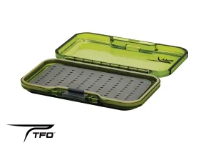 TFO S/S Waterproof Olive Fly Box -Triangle Slit Foam