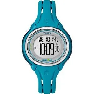 Timex Ironman Sleek 50 Digital Dial Ladies Blue Silicone Watch TW5K90600