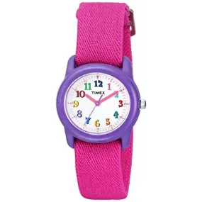 Timex Kids' Analog Quartz Purple x Pink Nylon Watch TW7B994009J