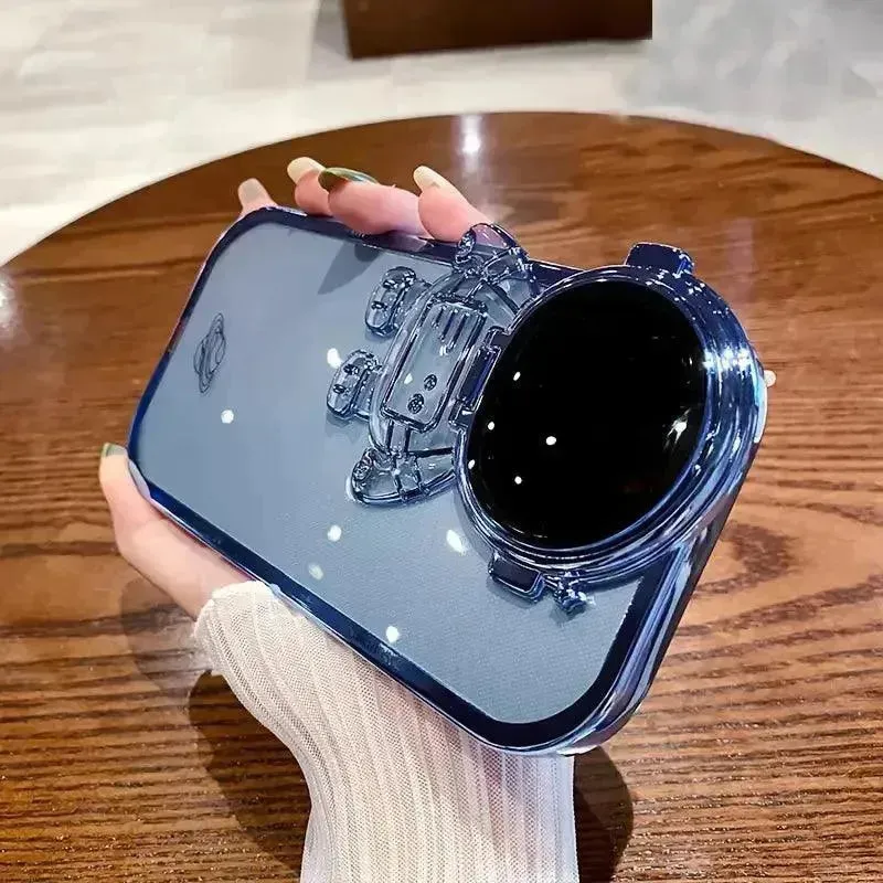 Transparent Astronaut Fashion Case (For iPhone)