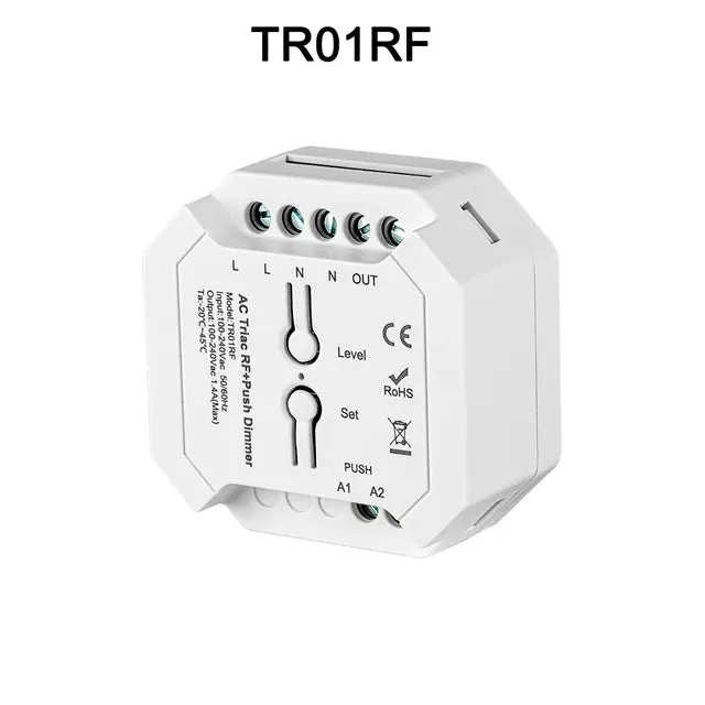 Triac Dimmer LED Controller AC110V 240V Tuya Smart Life WiFi Zigbee3.0 RF Push Switch Control 2.4G Remote Alexa Google 154-308W