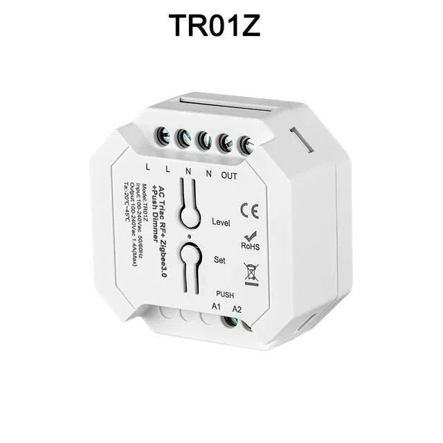 Triac Dimmer LED Controller AC110V 240V Tuya Smart Life WiFi Zigbee3.0 RF Push Switch Control 2.4G Remote Alexa Google 154-308W