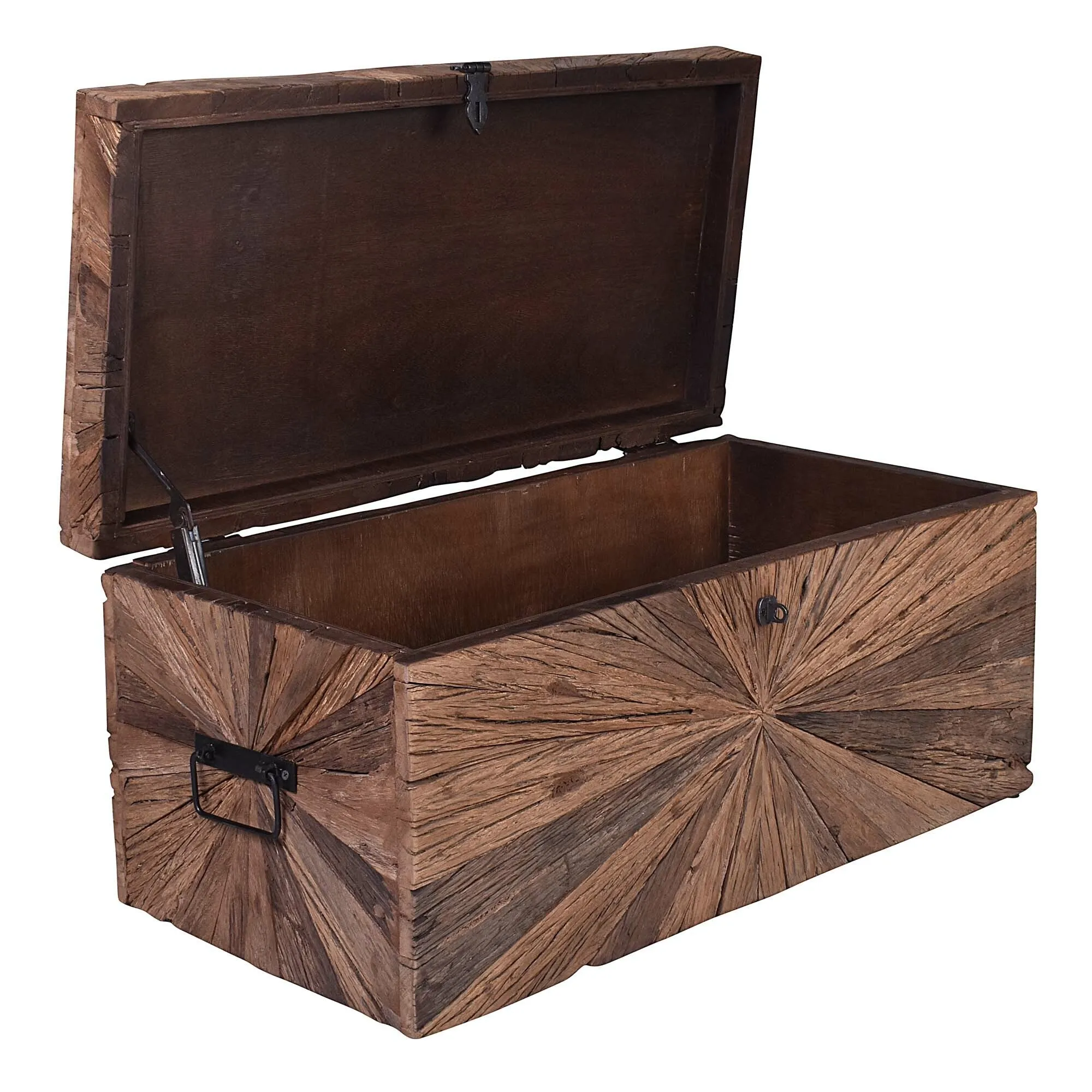 Truscott Elm Wood Storage Trunk