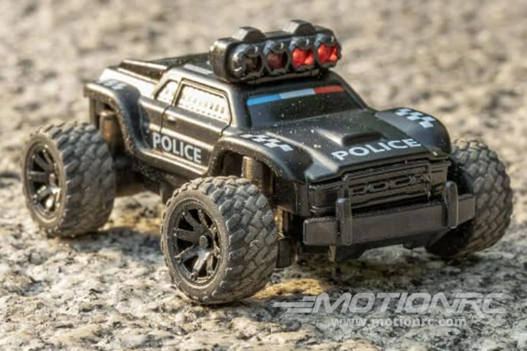 Turbo Racing Police Truck Black 1/76 Scale 2WD - RTR