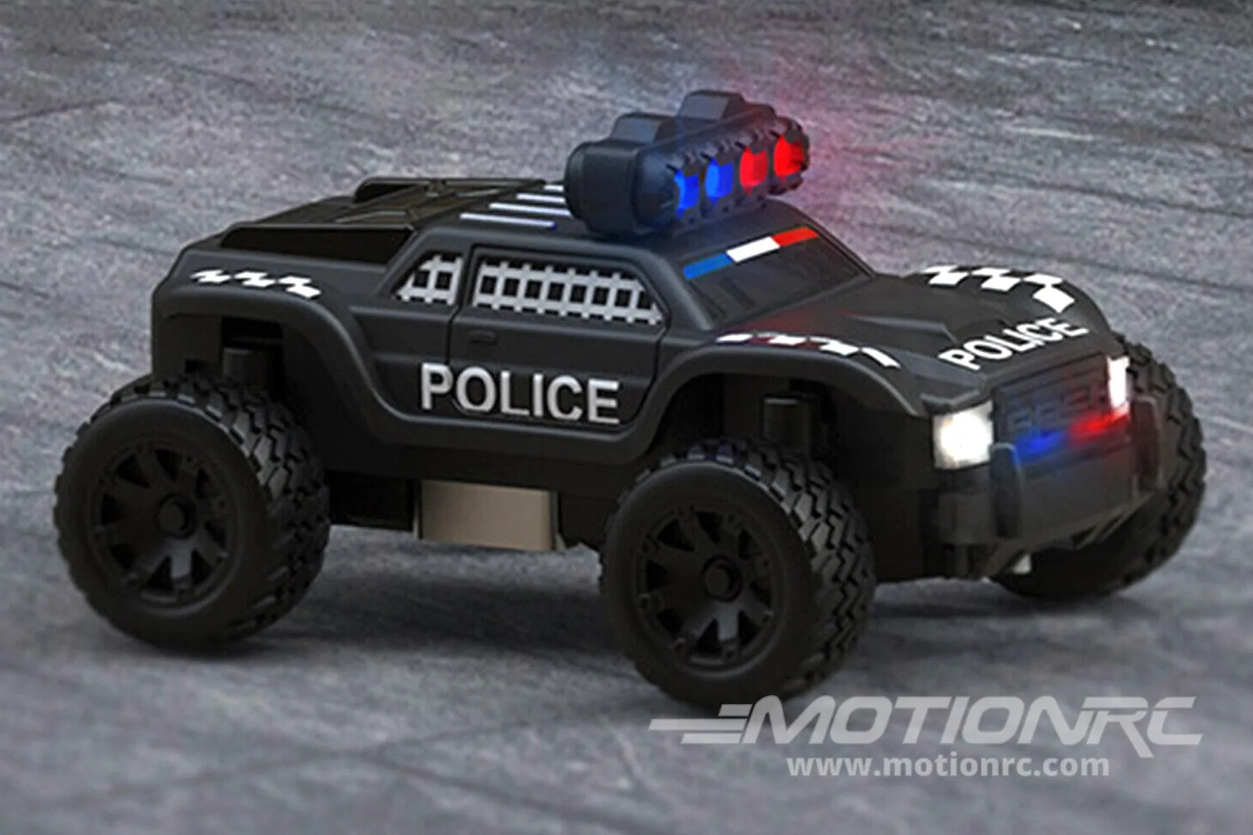 Turbo Racing Police Truck Black 1/76 Scale 2WD - RTR