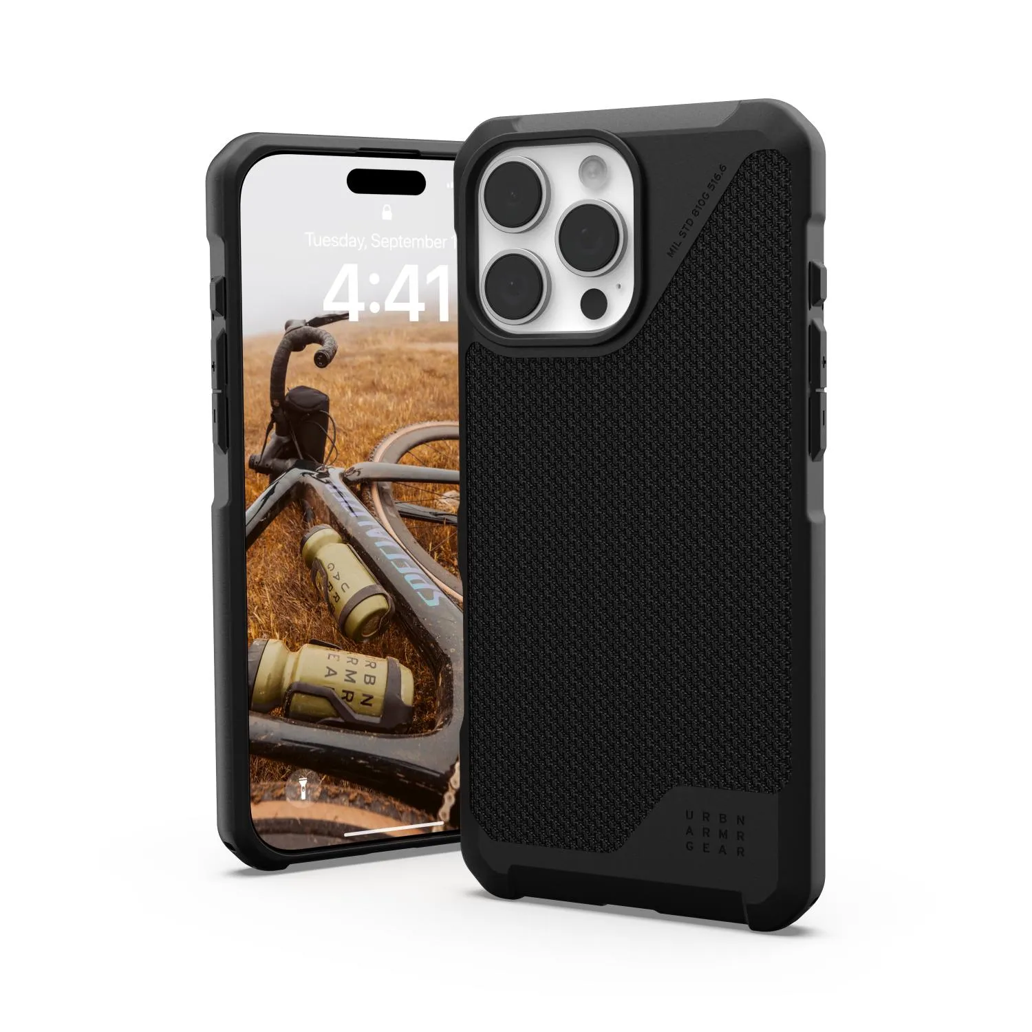 UAG Metropolis LT MagSafe Case - Apple iPhone 16 Pro Max - Kevlar Black (UAG-I16PM-METKB)