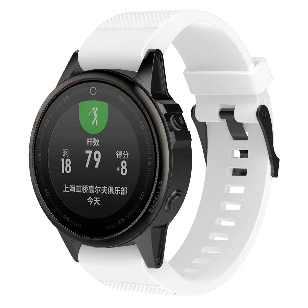 Universal Garmin 20mm QuickFit Neutral Silikone Rem inkl. Skruetrækkere - Hvid