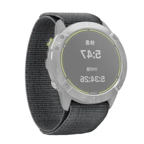 Universal Garmin 26mm Nylon Rem m. Stifter - Grå