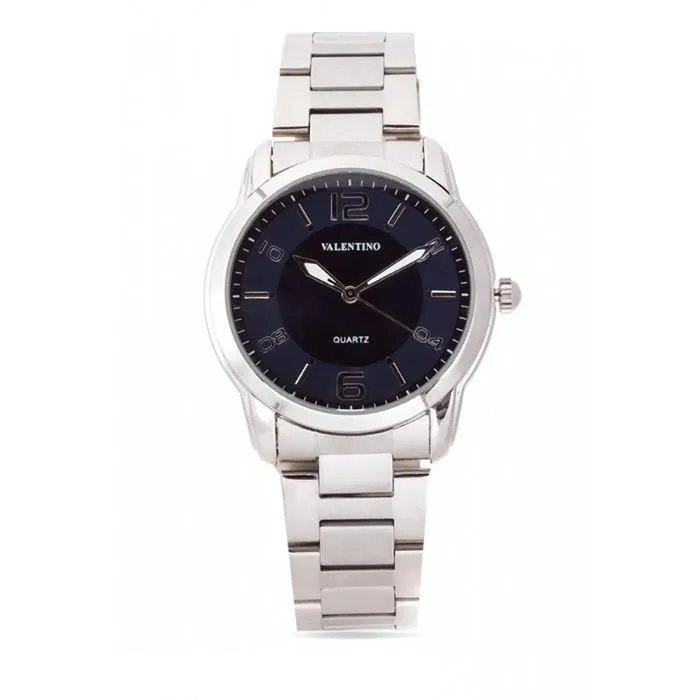 Valentino 20121911-Blue Dial Stainless Band Strap Watch For Men