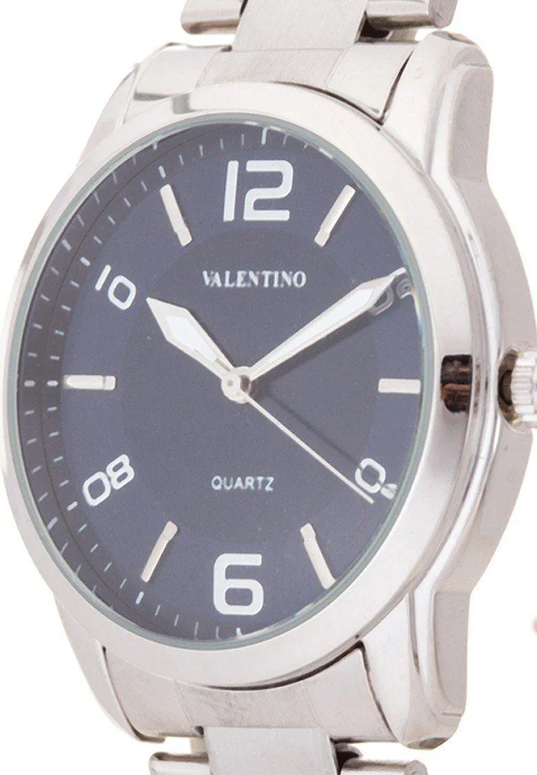 Valentino 20121911-Blue Dial Stainless Band Strap Watch For Men