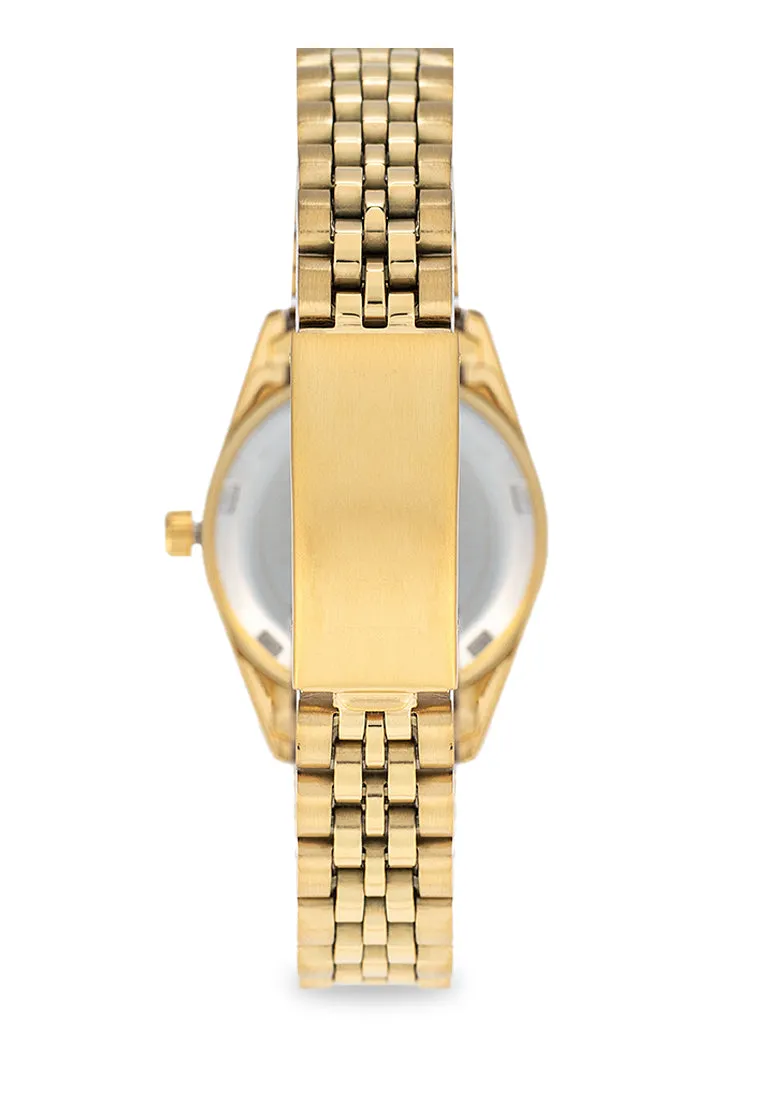 Valentino 20122403-GOLD - SILVER DIAL Stainless Steel Strap Analog Watch for Women