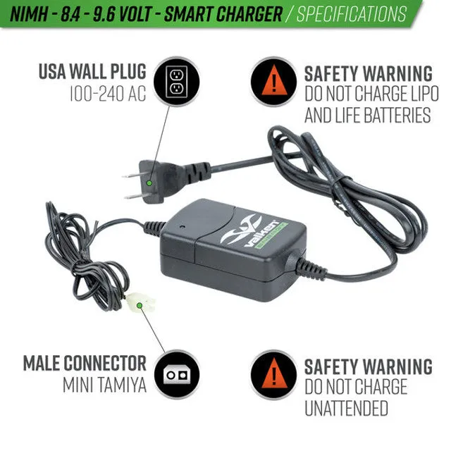 Valken airsoft 8.4V-9.6V NiMh Smart Charger auto stop