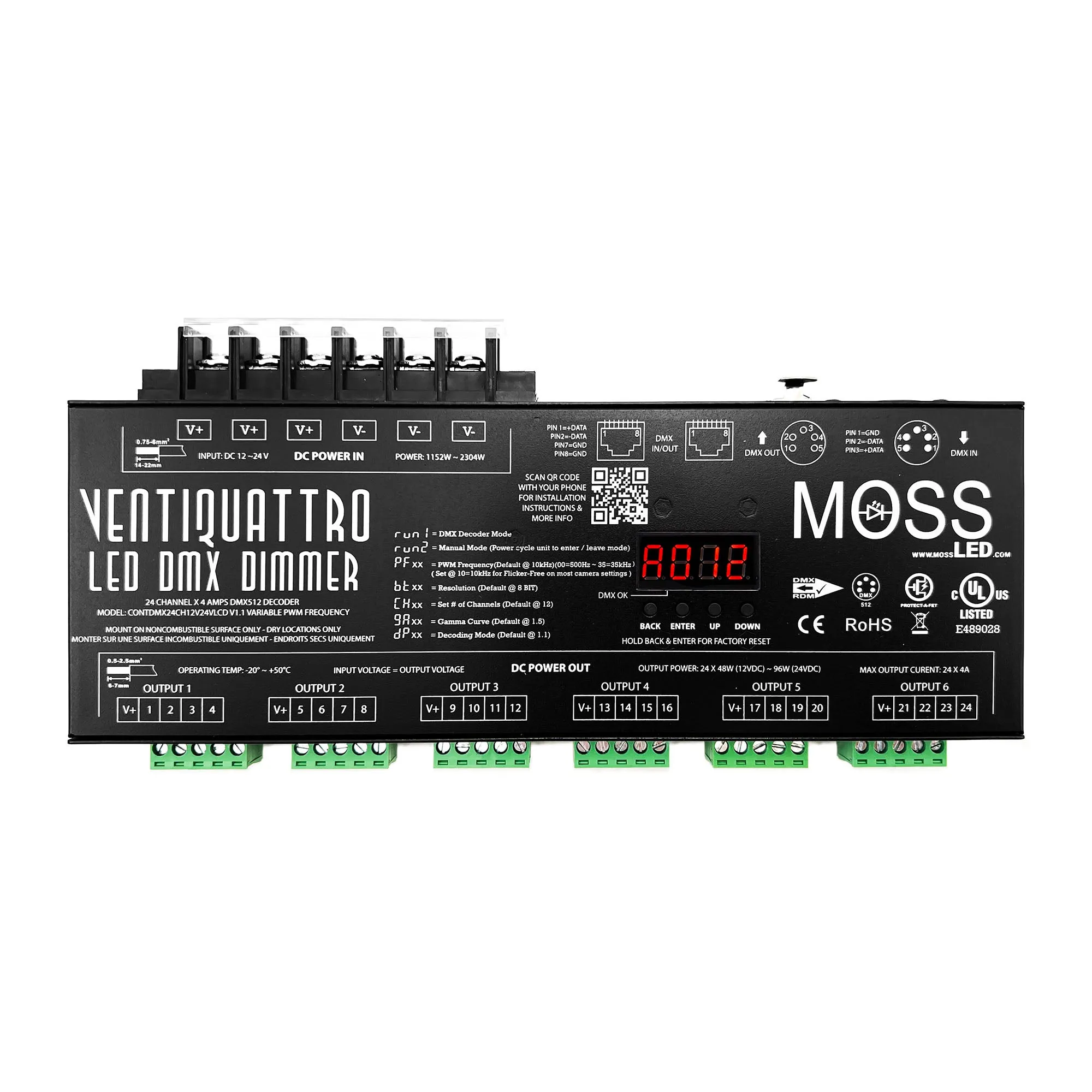 VentiQuattro-LED DMX - 24 Channel Dimmer