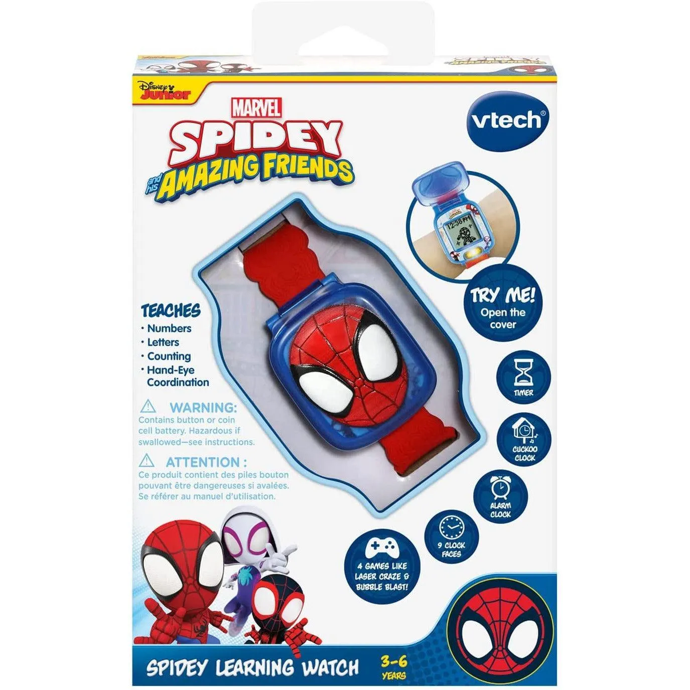 VTech Spidey and His Amazing Friends Spidey Learning Watch