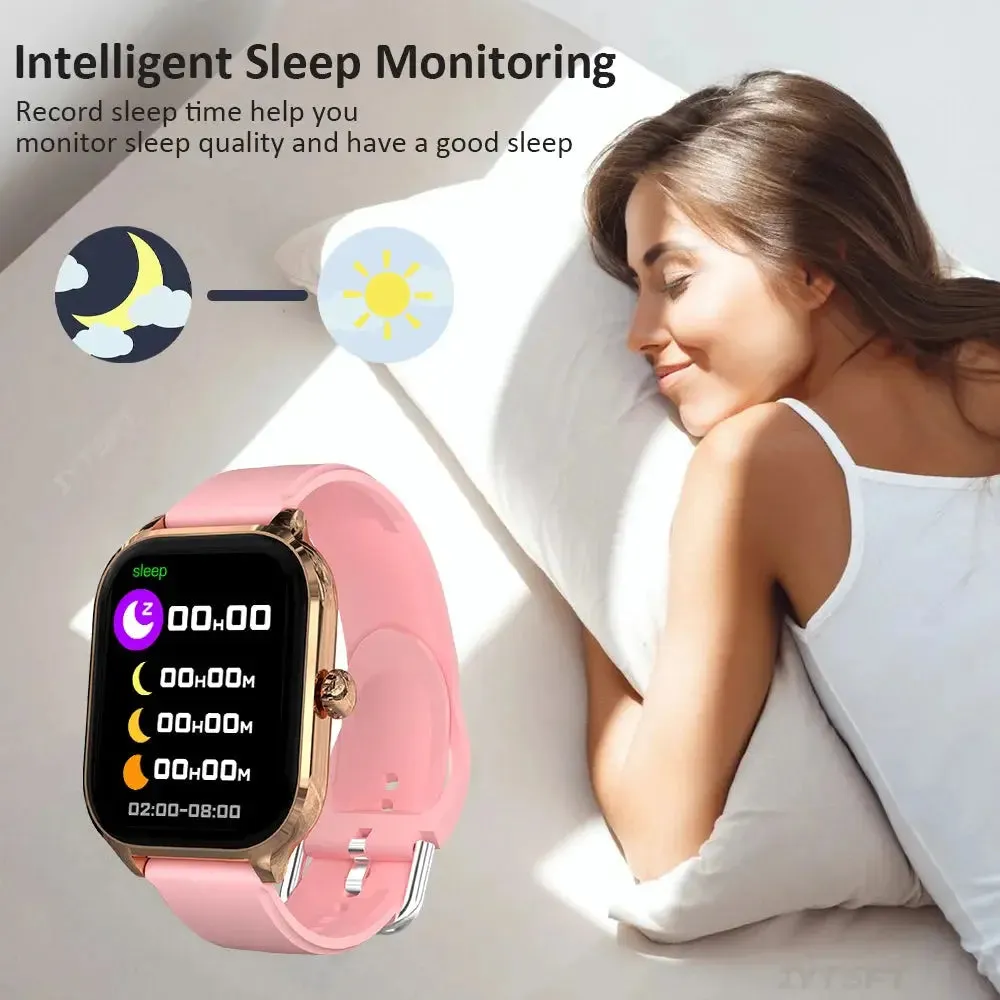 waterproof smartwatch for men and women can make phone calls Sleep monitor and fitness tracker compatible with Android and IOS