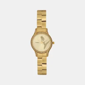 Women Gold Analog Stainless Steel Watch TW0TL9501