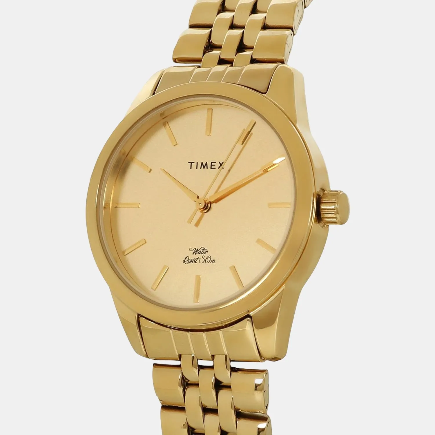 Women Gold Analog Stainless Steel Watch TWEL13103