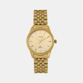 Women Gold Analog Stainless Steel Watch TWEL13103