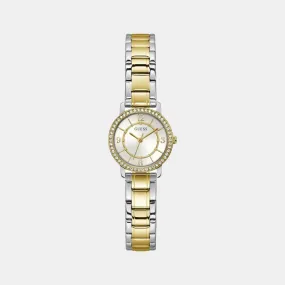 Women White Analog Stainless Steel Watch GW0468L4