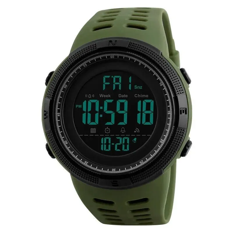 YIKAZE Y01 Military Men Sports Wristwatch Multifunction Men's Digital Watches Waterproof Clock Student Electronic Watch for man