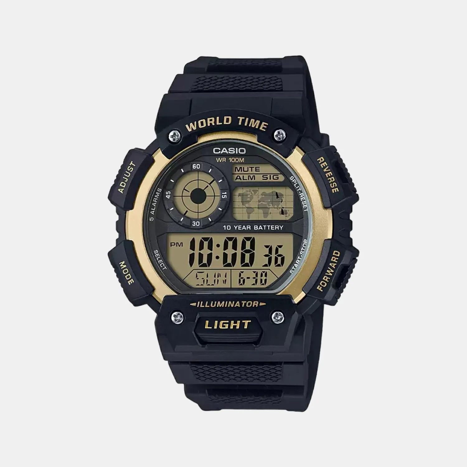 Youth Men's Black Digital Resin Watch D151 - AE-1400WH-9AVDF